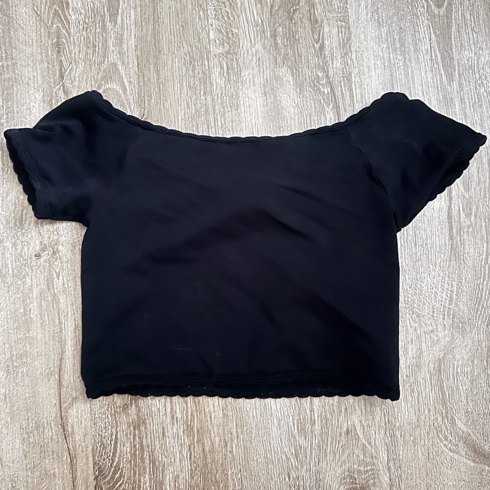 Off the shoulder crop top